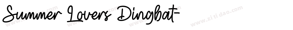 Summer Lovers Dingbat字体转换